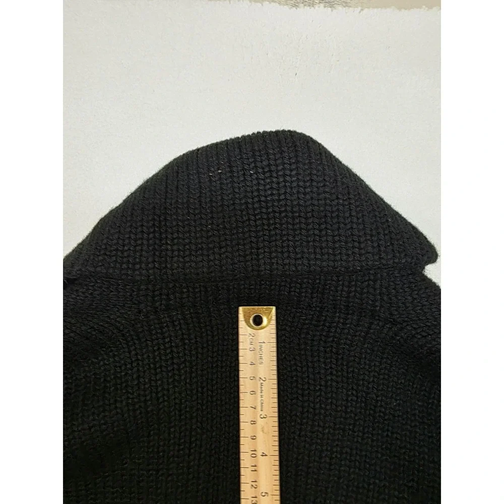 Vintage Cadet Store West Point black Wool Military Sweater Rare